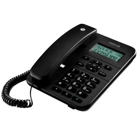 Motorola Telefono Fijo C/ Cable Ct202 Negro