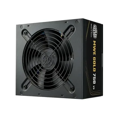 Cooler Master MWE V3 Fuente de Alimentacion 80+ Gold 750W - ATX 3.1 - 12V-2X6 - PFC Activo - No Modular