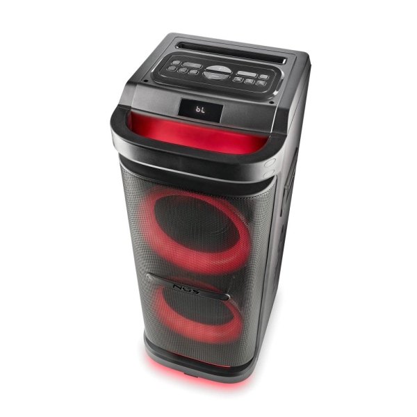Ngs Wild Space 2 Altavoz Dj 2000W Bluetooth 5.3 Con Woofer 10" - Usb Y Aux - Iluminacion Led - Mando A Distancia - Color Negro