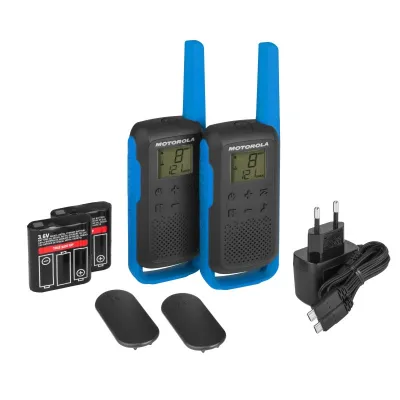 Motorola T62 Walkie Talkie 8Km 16CH Azul Dúo