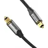 Vention Cable de Audio de Fibra Óptica 1.5m Gris Metalizado