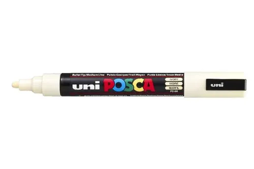 Posca Marcador PC-5M No Permanente Punta Forma De Bala 1,8 - 2,5 mm Marfil