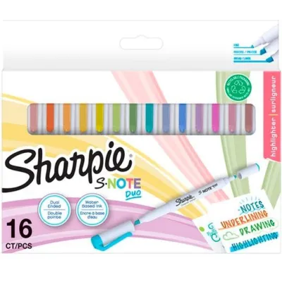 Sharpie Rotuladores Creativos S-Note Duo Estuche 16 Unidades Surtidos