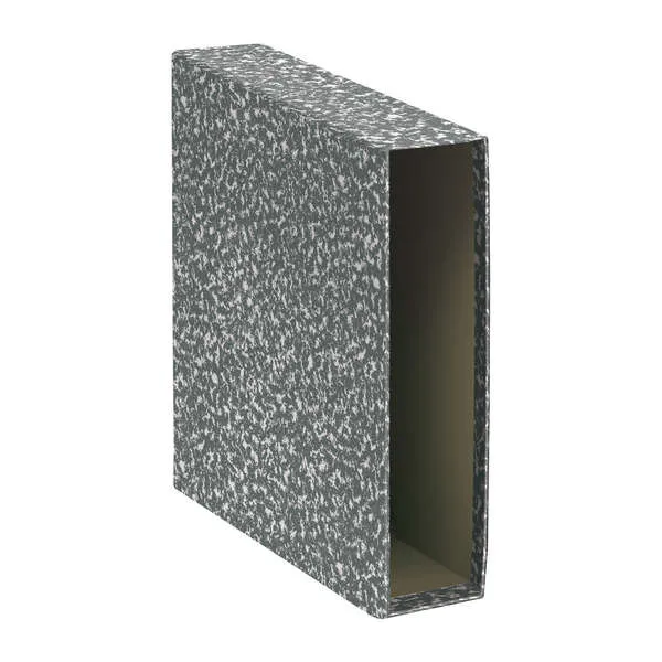 Dohe Fundas De Archivadores - Tamaño A4 - Carton Forrado Con Papel Impreso - Para Archivador Jaspeado Gris - Natural