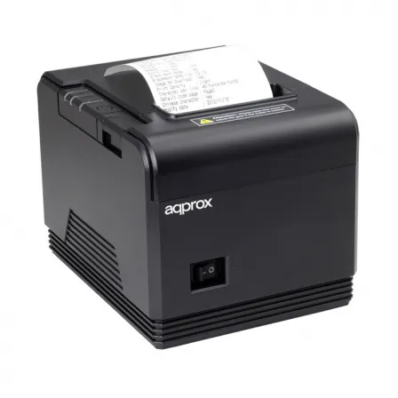 Approx Impresora Termica de Recibos - Resolucion 203dpi - Velocidad 300mm/s - USB, RJ-45, RS232 y RJ11 - Auto-Corte y Corte Manual