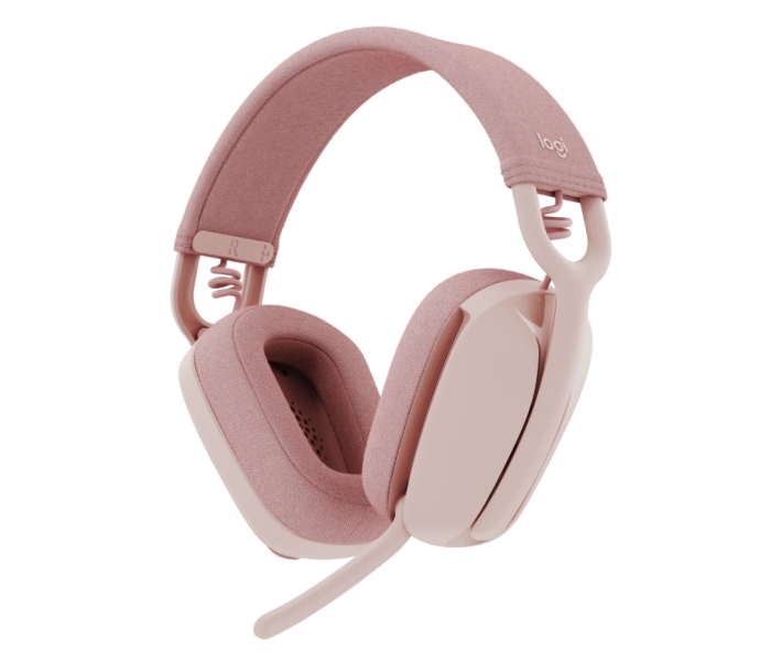 Logitech Zone Vibe 100 Auriculares Inalambricos - Bluetooth 5.2 - Alcance 30 Metros - 2 Microfonos - Color Rosado