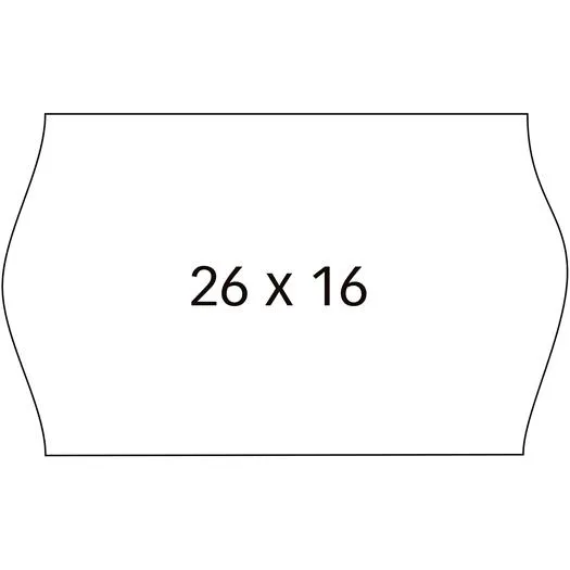 Apli Etiquetas Para Etiquetadora De Precios 26X16Mm C/Sinusoidal 6 Rollos De 1000 Blanco