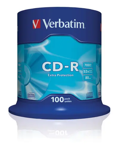 Verbatim Cd-R, 700Mb, 52X, 100 Pack Spindle, Superficie Extra Protection