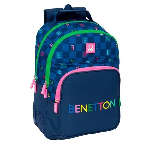 Safta Mochila Doble 20L Adaptable Carro Benetton "Damero"