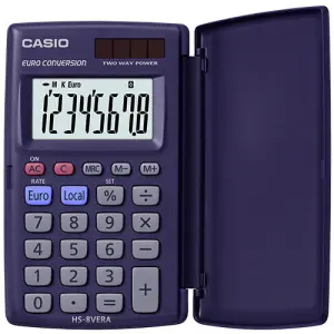Casio Calculadora Solar HS-8VER 8 Dígitos Violeta Oscuro