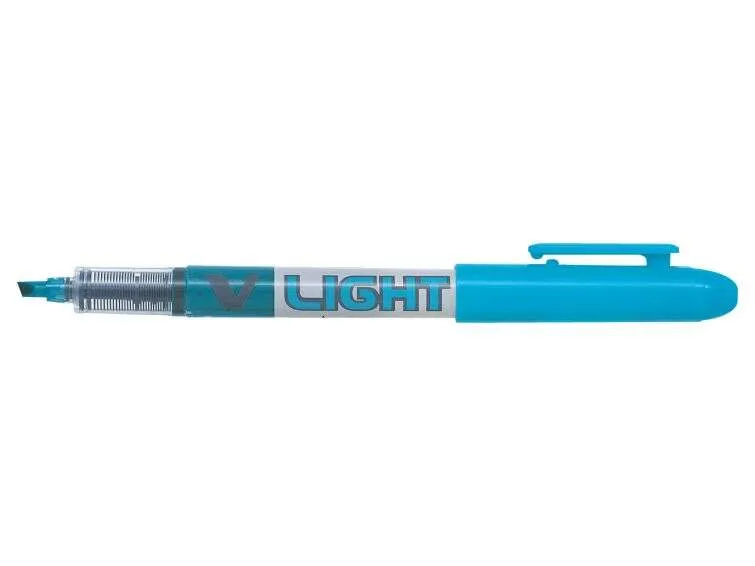 Pilot Rotulador Marcador V-Light - Punta Biselada 3.60Mm - Trazo De 3.30Mm - Color Azul