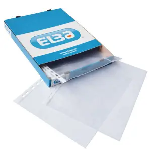 Elba Funda Multitaladro 11 PP Cristal A4 70 Micras Caja 100 Unidades
