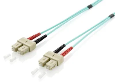CABLE FIBRA OPTICA OM3 DUPLEX LIBRE HALOGENOS SC/SC 50/125u 10M