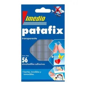Imedio Almohadillas Adhesivas Patafix Doble Cara Transparente 56 Pastillas