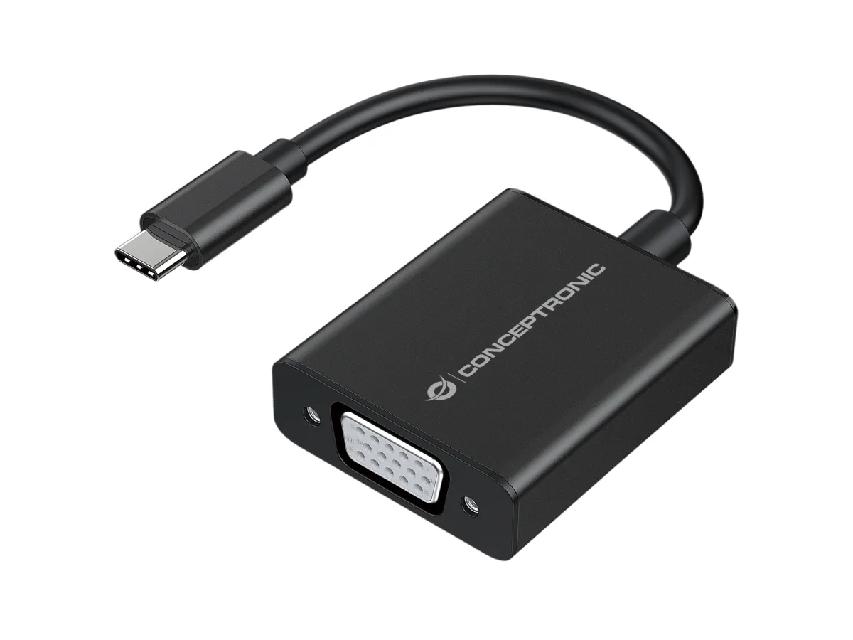 Adaptador Usb-C Conceptronic Abby05B A 1Xvga 1080P