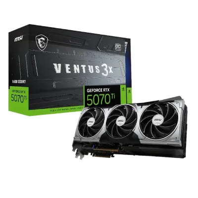 MSI NVIDIA RTX 5070 Ti 16G VENTUS 3X OC DDR7 Tarjeta Gráfica