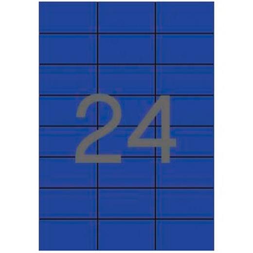 Apli Etiquetas Adhesivas 70X37Mm Inkjet/Láser C/Rectos 24 X 20H Azul