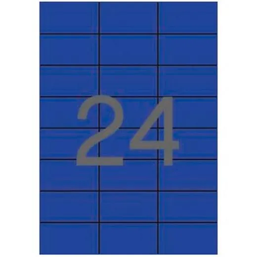 Apli Etiquetas Adhesivas 70X37Mm Inkjet/Láser C/Rectos 24 X 20H Azul