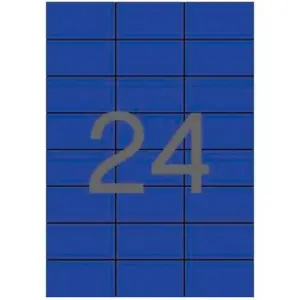 Apli Etiquetas Adhesivas 70X37mm Inkjet/Láser Rectas 24X20H Azules