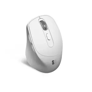 Subblim Confort Ergo Dual Ratón Inalámbrico Bluetooth USB 2.4GHz 2400dpi 5 Botones Blanco