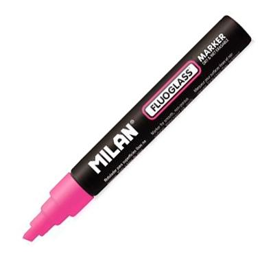 Milan Fluoglass Rotulador Borrable Fucsia