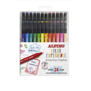 Alpino Rotuladores Fineliner Color Experience Estuche 24 Surtidos