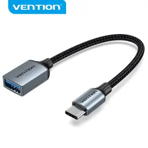 Vention Conversor USB-C Macho a USB Hembra 0.15m Color Gris