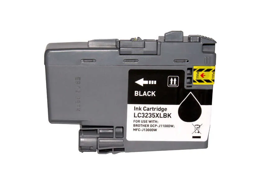 Brother Lc3235Xl/Lc3233 Negro Cartucho De Tinta Pigmentada Generico - Reemplaza Lc3235Xlbk/Lc3233Bk
