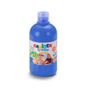 Carioca Botella de Témpera 500ml Color Azul Superlavable Alta Opacidad