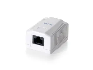 ROSETA DE SUPERFICIE CATEGORIA 5e 1 HEMBRA RJ45