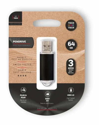 TechOneTech Memoria USB 2.0 64GB Pendrive