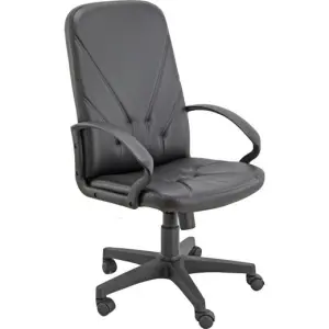 Unisit Sillón Dirección Dante Cuero Negro