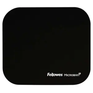 Fellowes Alfombrilla Para Ratón Con Microban, Protección Antibacteriana, 23.2x19.9cm, Negro