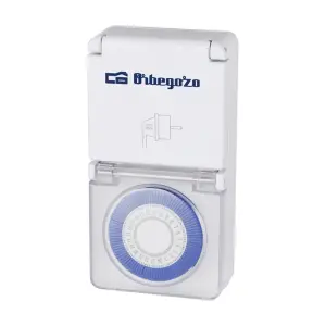 Orbegozo PG 10 Programador 24 Horas IP44 - Potencia 3680W - Intervalos 15 Minutos