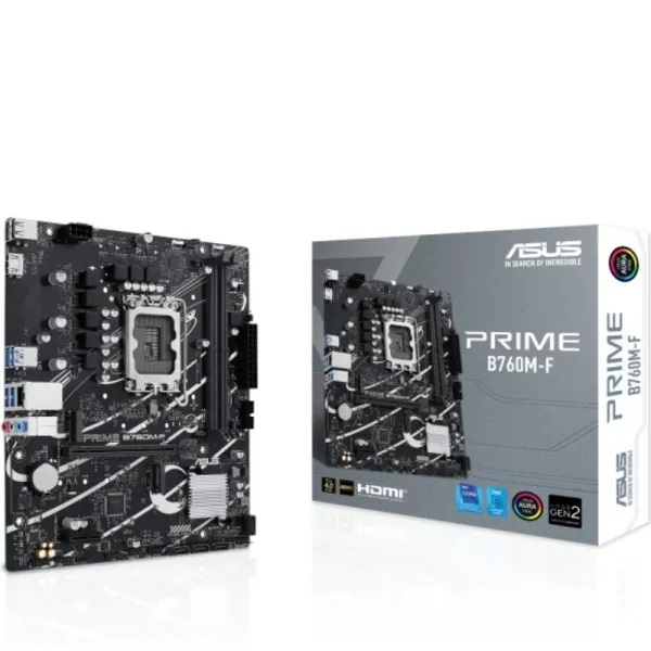 Asus Prime B760M-F  2Xddr5 M.2, Pcie 4.0, Sata Iii, Hdmi, Microatx