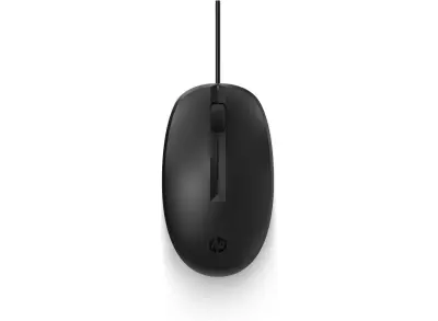 HP 125 Ratón USB Óptico 1200 DPI Diseño Ambidiestro Ergonomico Color Negro