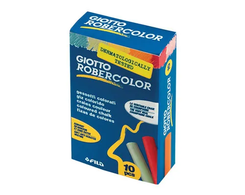 Giotto Tizas Robercolor Antipolvo Colores Surtidos Caja 10 Ud