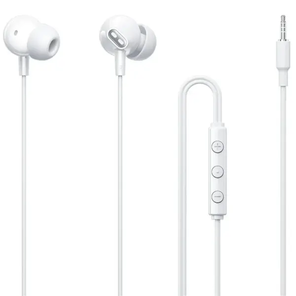 Vention Echo Lite Auriculares Intraurales 1.2m Jack 3.5mm con Micrófono Blanco
