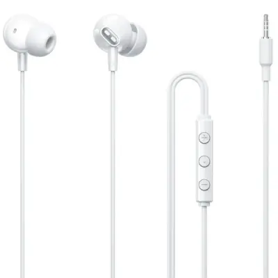 Vention Echo Lite Auriculares Intraurales 1.2m Jack 3.5mm con Micrófono Blanco