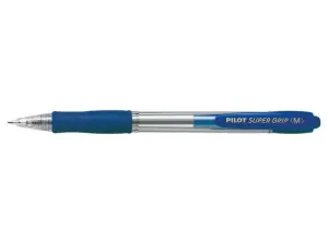 Pilot Bolígrafo Retráctil SuperGrip 1.0mm Punta Redonda Tinta de Aceite Color Azul