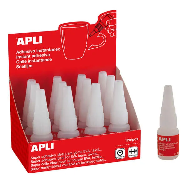 Apli Super Adhesivo Instantáneo 10g - Secado Rápido - Fórmula Resistente