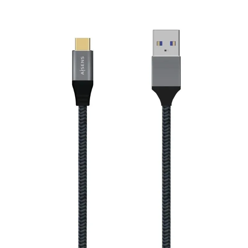 Aisens Cable Usb 3.1 Gen2 Alu 3A Cm-Am Gris 2.0M