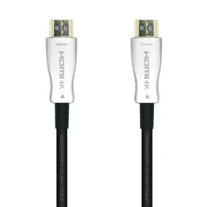 AISENS CABLE HDMI V2.0 AOC (ACTIVE OPTICAL CABLE) PREMIUM ALTA VELOCIDAD HEC 4K@60HZ 18GBPS A/M - A/M NEGRO 20M