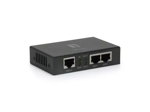 Poe Extender Level One Por-0103 2 Puertos Poe+ Extiende 100M