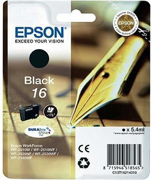 Epson Tinta Negro Durabrite Ultra Ink - Nº 16