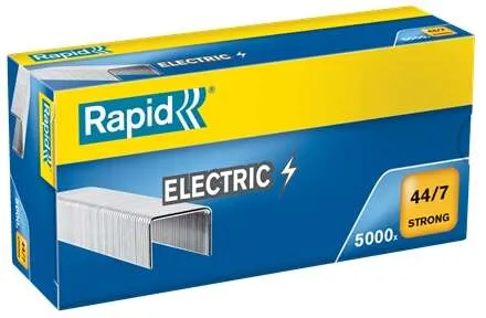 Rapid Strong 44/7 Electric Caja De 5000 Grapas 44/7 - Hasta 70 Hojas - Alambre Reforzado Galvanizado