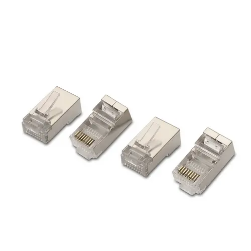 AISENS A139-0298 Conector RJ-45 Acero Inoxidable Transparente
