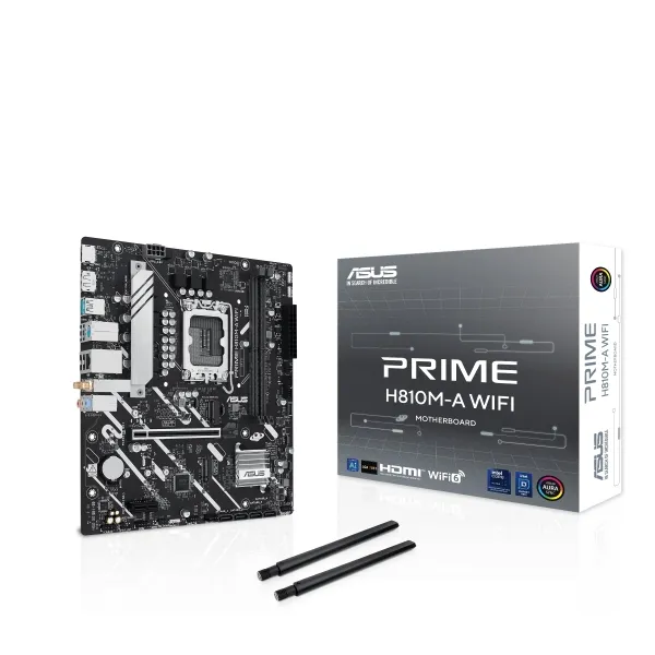 Asus Prime H810M-A Placa Base Wifi 2X Ddr5, M.2, Pcie 4.0, Sata Iii, Microatx