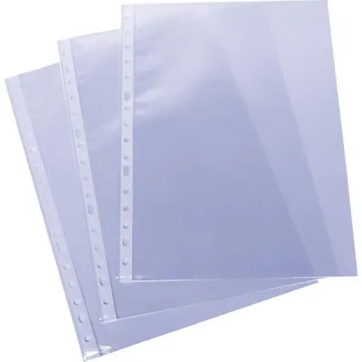 Grafoplás Fundas Multitaladro Transparentes 80 Micras Galga Extra Piel Naranja - 100 Unidades