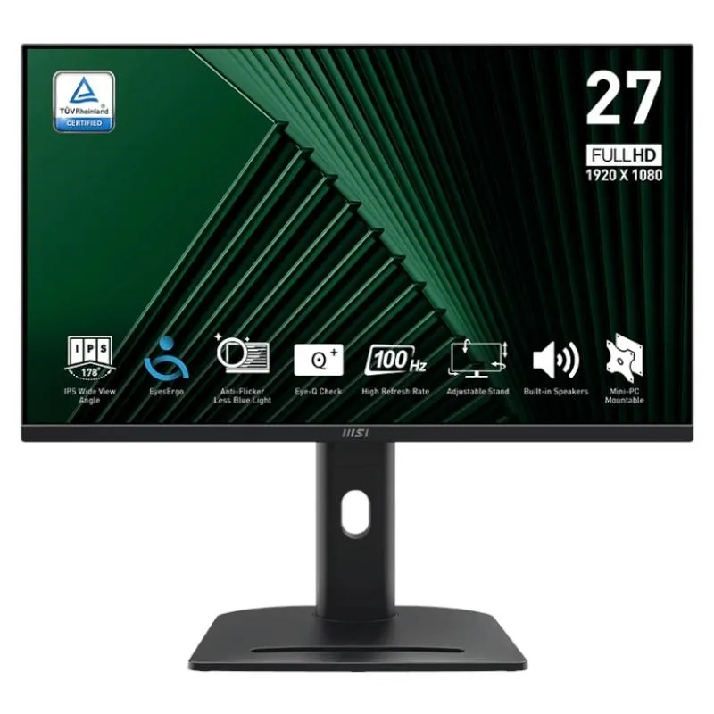 Msi Mp275Pg Monitor 27"100H Vga Hdmi Dp  Mm Aa